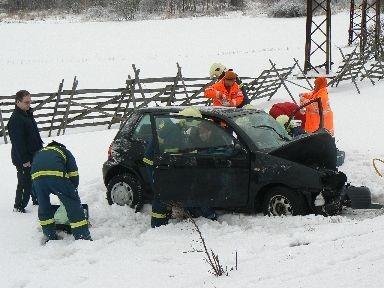 Pět zraněných po srážce dvou vozidel - Příbram