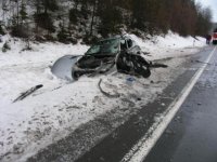 Vysoká rychlost příčinou nehody dvou vozidel - Jičín, Nová Paka
