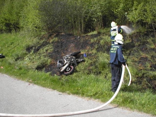 Další motorkář usmrcen - Karlovy Dvory u Horní Plané