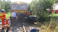 Srážku s vlakem nepřežili dva lidé - Horní Planá
