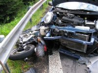 Střet s osobním vozidlem nepřežil motorkář - Bečov, Mariánské Lázně