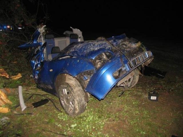 Mladý řidič nepřežil náraz do stromu - Rokytnice v Orlických horách