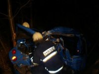 Ve zdemolovaném Fiatu zemřel řidič i spolujezdec - Srbice