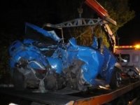 Ve zdemolovaném Fiatu zemřel řidič i spolujezdec - Srbice