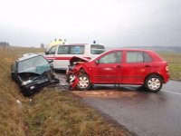 Řidička nezvládla předjíždění - Křekov