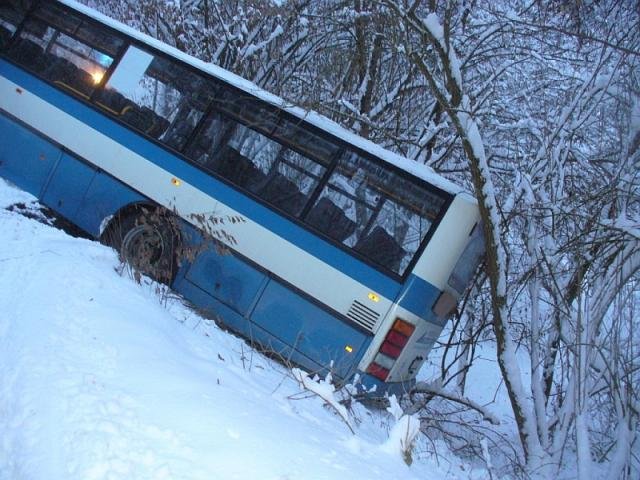 Autobus sjel ze srázu - Sedlec