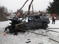 Tragická nehoda vlaku s Octavií - Bohuňovice