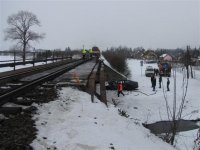 Tragická nehoda vlaku s Octavií - Bohuňovice