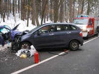 Srážka tří vozidel na Náchodsku - Vrchoviny, Náchod