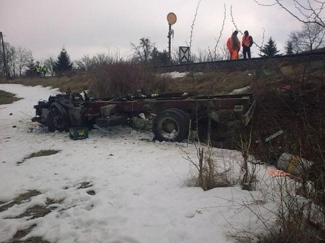 Motorový vlak se střetl s nákladním vozidlem - Šebkovice, Kojetice na Moravě