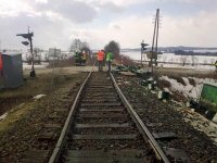 Motorový vlak se střetl s nákladním vozidlem - Šebkovice, Kojetice na Moravě