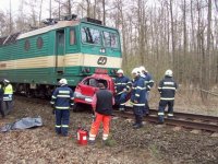 Vlak smetl Toyotu Yaris - Třebechovice pod Orebem, Týniš