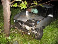 Nehoda Škody Roomster u obce Litomyšl - Litomyšlsko,silnice č.35