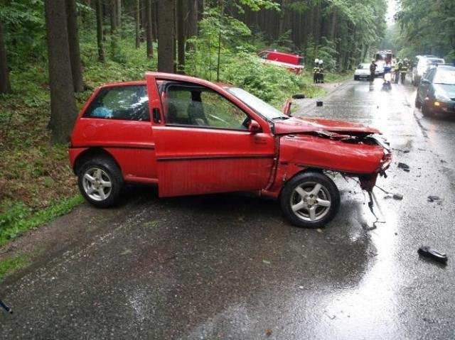 Nehoda dvou osobních vozidel u Vamberka - Vamberk, Rybná nad Zdobnicí
