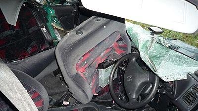 Ošklivě vyhlížející dopravní nehoda na R35 dopadla jen se zraněním - R35 Sychrov
