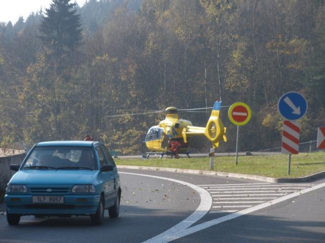 Dopravni nehoda mezi Hodkovicemi n/M. a Jabloncem n/N - Hodkovice nad Mohelkou, směr L