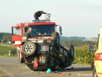 Dopravní nehoda nedaleko Polné u Jihlavy - Polná