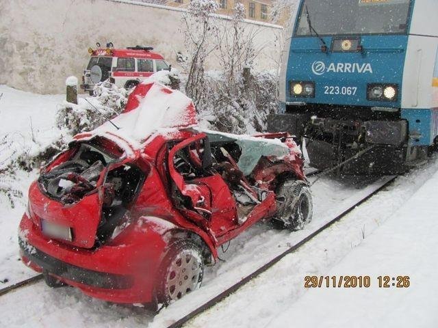 Železniční přejezd se mu stal osudným - Hradec u Stoda