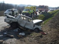 Motorkář zemřel po střetu s osobním vozidlem - Zašová, Zubří