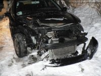 Nehoda dvou vozidel na příjezdu do Kladna (sletiště)
