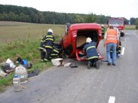 V havarovaném autě byly nádoby s tekutým dusíkem - Homyle, Roudnice