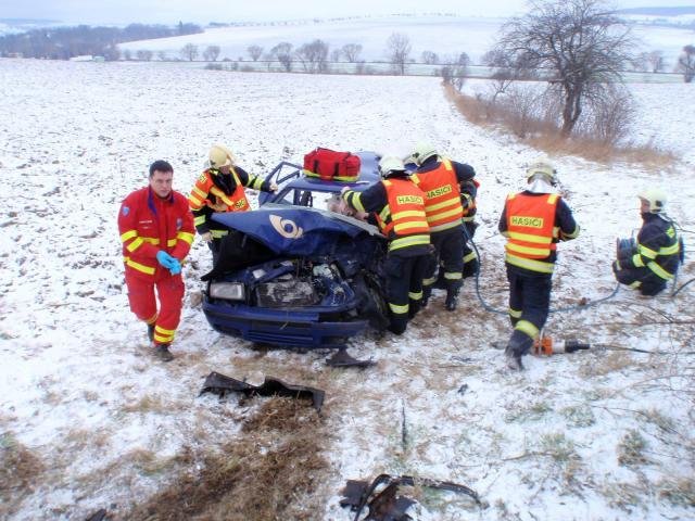 Vážná dopravní nehoda u Zdounek - Zdounky