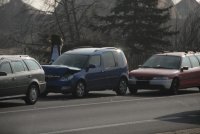 Dopravní nehoda dvou vozidel v Černovicích