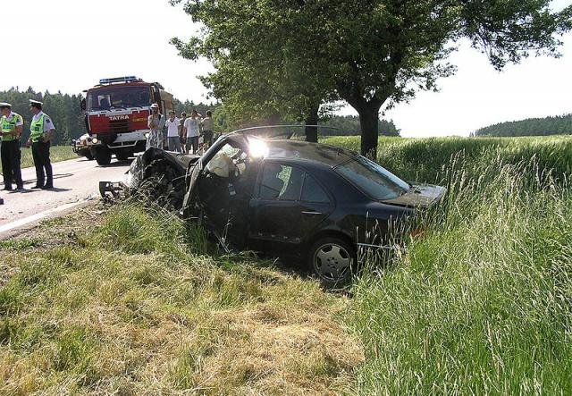 Předjíždění přes plnou čáru - Domažlice