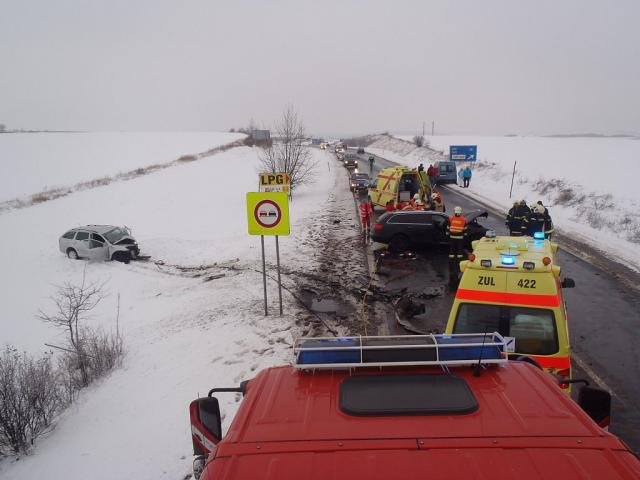 Střet dvou vozidel u Chlumčan - Chlumčany