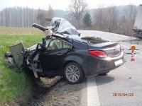 Dopravní nehoda kamionu a osobáku na Klatovsku - Mochtín