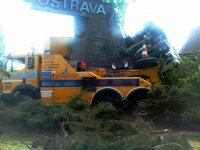 Nehoda odtahového kamionu - Ostrava - Petřkovice