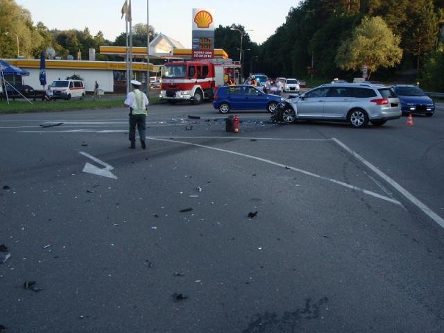 Vážná nehoda motorkáře ve Zlíně - Vršavě - Zlín - Vršava