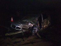 Čelní střet Fiatu a BMW v Kyjově - Kyjov