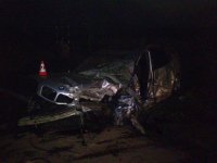 Čelní střet Fiatu a BMW v Kyjově - Kyjov