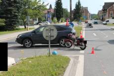 Řidič ohrozil motocyklistu, ten mu poškodil vůz - Jablonec nad Nisou