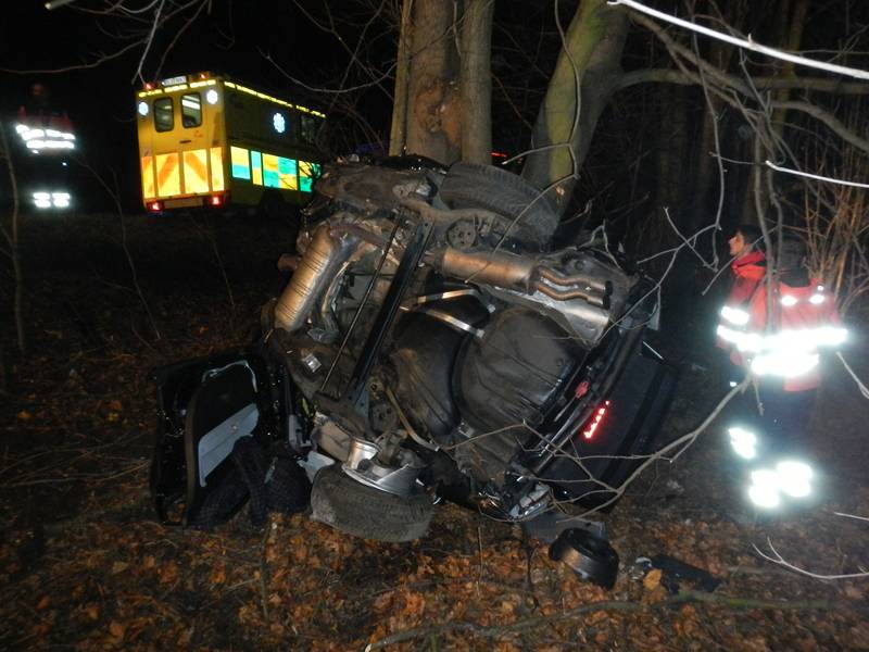 Tragická dopravní nehoda u obce Pleše na Jindřichohradecku - Pleše