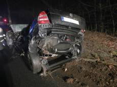Tragická dopravní nehoda u obce Pleše na Jindřichohradecku - Pleše