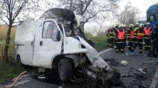 Dopravní nehodu nedaleko Žarošic nepřežil řidič dodávky - Žarošice, Nížkovice