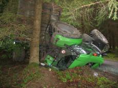 Nehoda traktoru na Českokrumlovsku - Bukovsko, Rychnov nad Malší