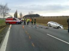 Čelní střet s náklaďákem na Královéhradecku - Hřibsko, Vlčkovice