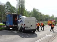 Dopravní nehoda Avie a dodávky v Ostravě - Ostrava