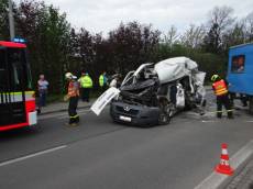 Dopravní nehoda Avie a dodávky v Ostravě - Ostrava