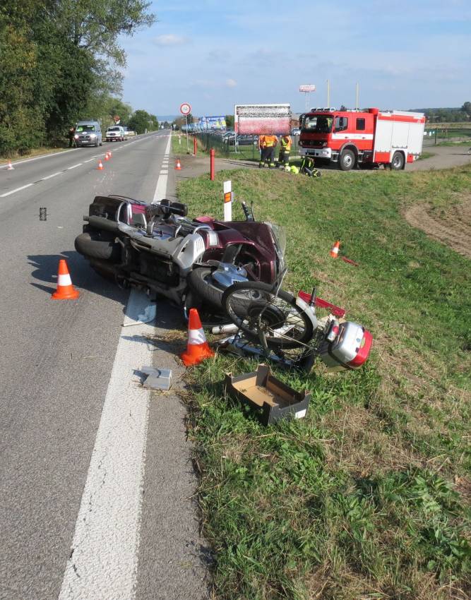 Tragický střet motorkáře a cyklisty - Čestice, Lípa nad Orlicí