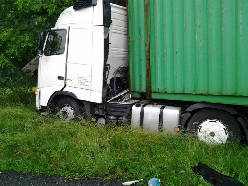 U Štoků se střetll kamion s nákladním vozidlem - u Štoků