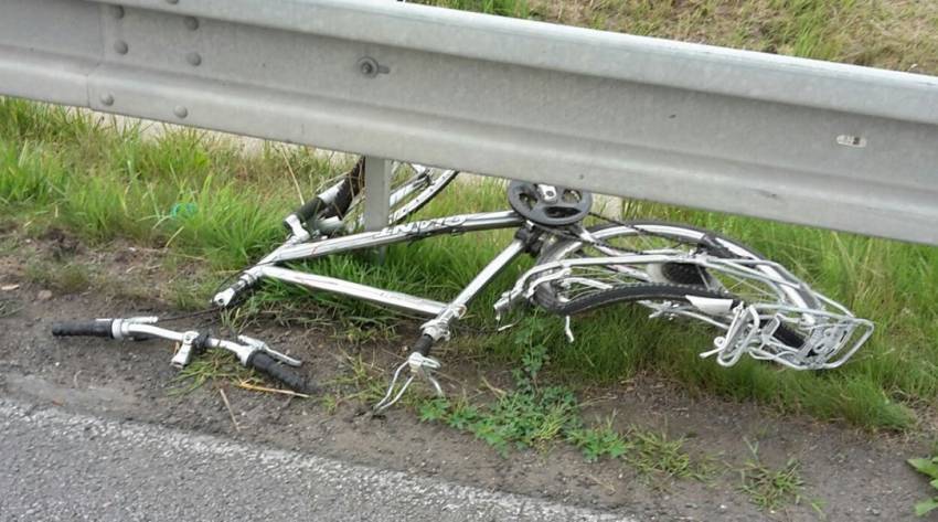 Cyklistu smetlo auto - Týniště nad Orlicí