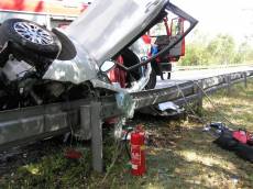 Tragická nehoda u Nepomuku, řidič nepřežil