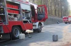 Mladý motorkář nezvládl řízení v buchlovských horách, jeho stroj začal hořet