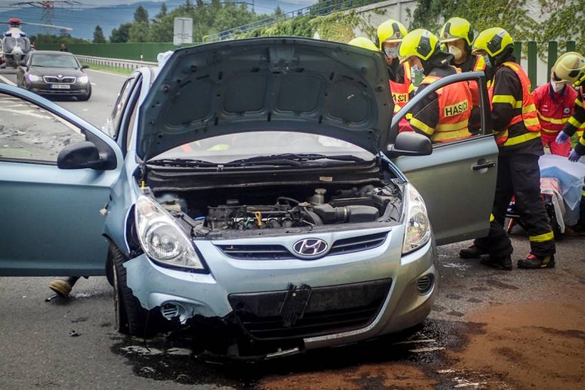 Policie hledá svědky nehody, při níž zemřel motorkář jedoucí na dálnici v protisměru